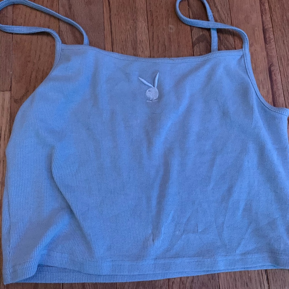 playboy bunny crop top L could fit a medium